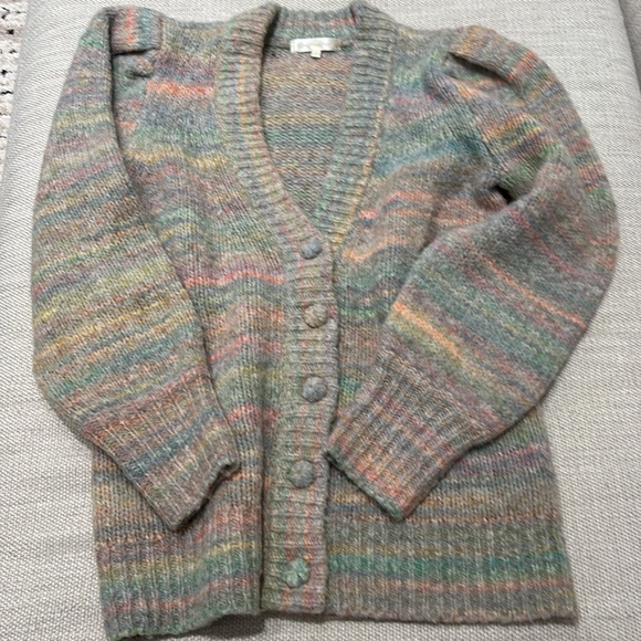 LoveShackFancy Puff Sleeve Cardigan size xs - Picture 2 of 3